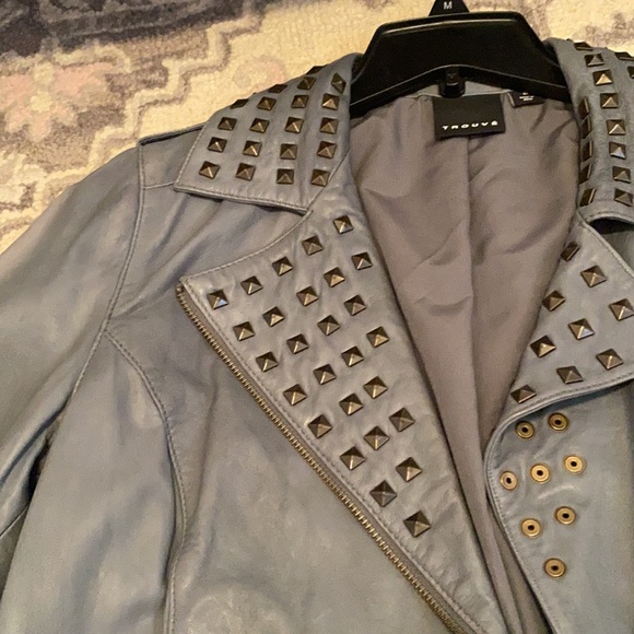 Trouve faux leather studded jacket size M - Picture 3 of 3